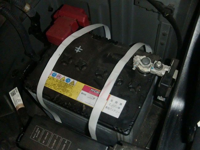 充電制御車用バッテリーに交換