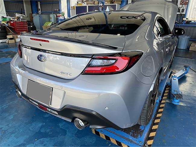 スバルBRZにTPMSを取り付け